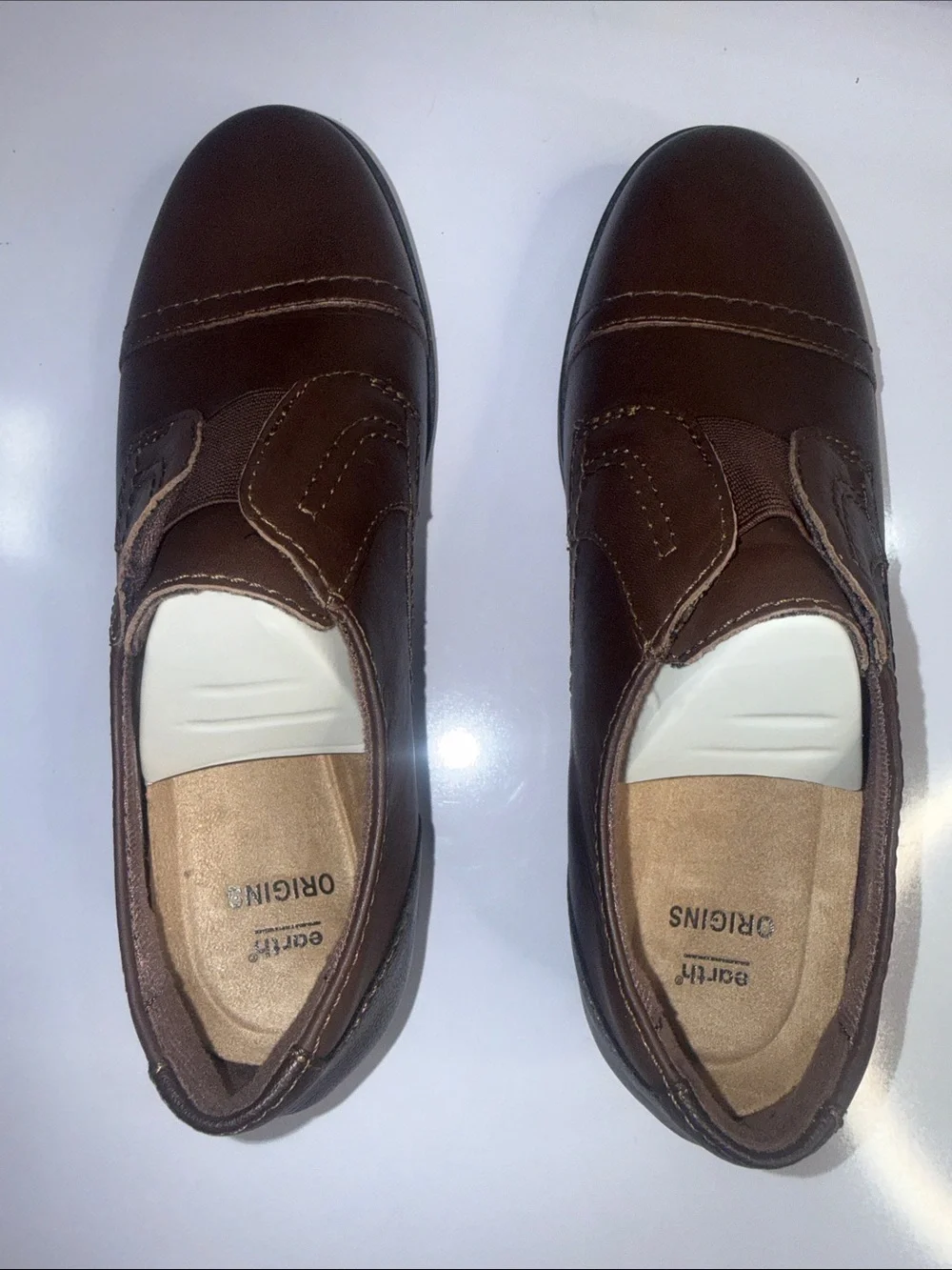 Earth Origins Men's Slip-On Loafers in Brown